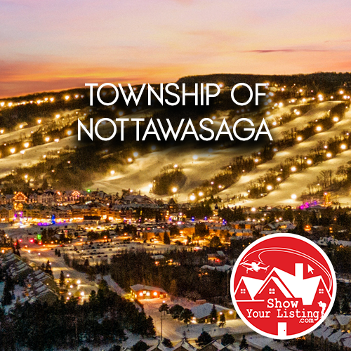 Real estate photography showcasing the historic 1832 settlement, featuring diverse community centres like Collingwood and Creemore, captured with drone and virtual tour images.