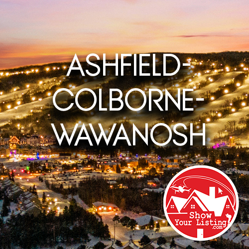 Stunning drone view of Ashfield-Colborne-Wawanosh showcasing picturesque Lake Huron, ideal for real estate photography, family life, and vacationing in a vibrant rural community.
