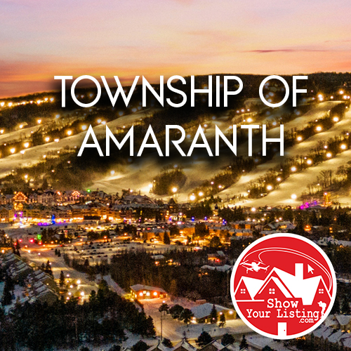 Stunning aerial view of Amaranth showcasing beautiful landscapes, vibrant agricultural communities, and real estate opportunities ideal for photography and virtual tours in Dufferin County.